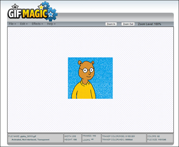 GIFmagic --- Free On-Line Image Editor for Animated GIFs