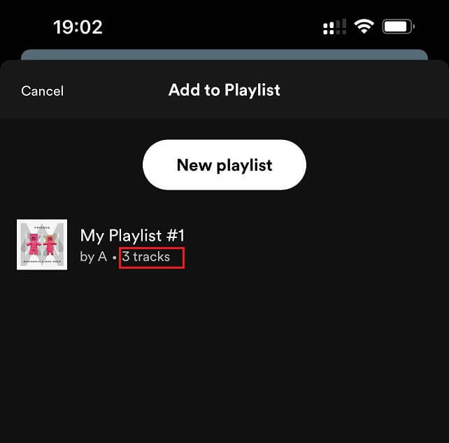 view number of songs in Spotify playlist