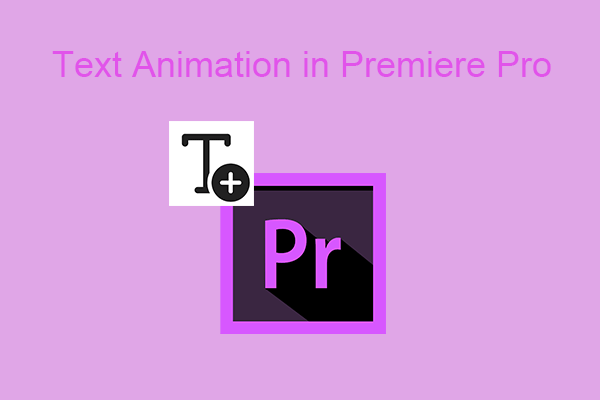 animate text in premiere pro