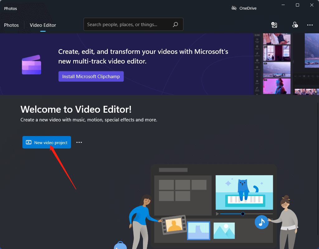 default video editor in windows 11