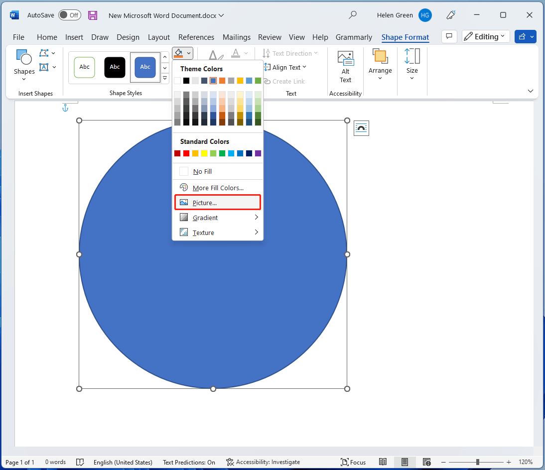 How To Circle Crop Photo By Office Apps Word 