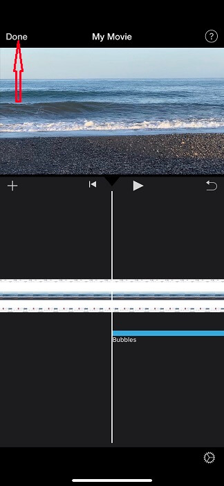 click Done to save changes