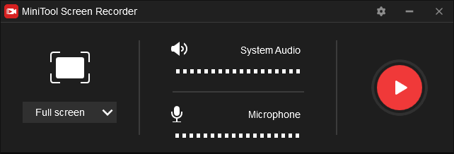 MiniTool Video Converter’s screen recording feature