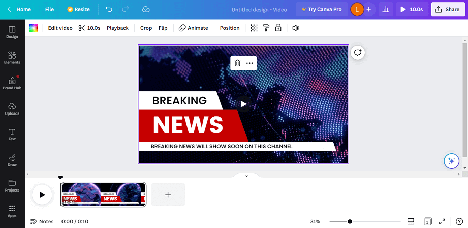 NEWS NOW - VER3 - Video Intro Maker Online